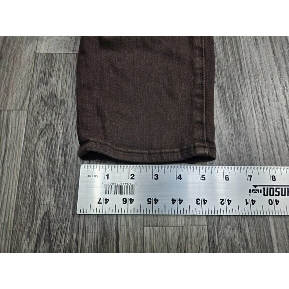 Chico's Pants Womens 10R 1.5R Brown Pull On Leggings Ankle Stretch Jeggings - Picture 10 of 10
